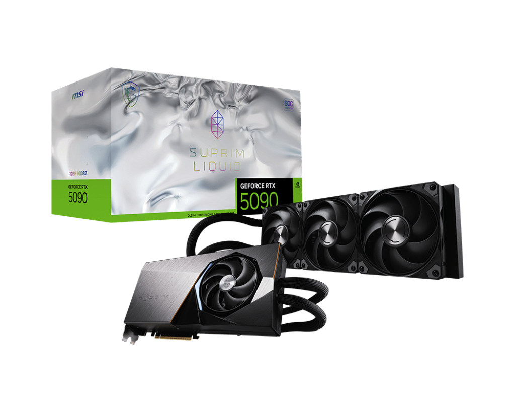 MSI GeForce RTX 5090 32G SUPRIM LIQUID SOC Graphics Card